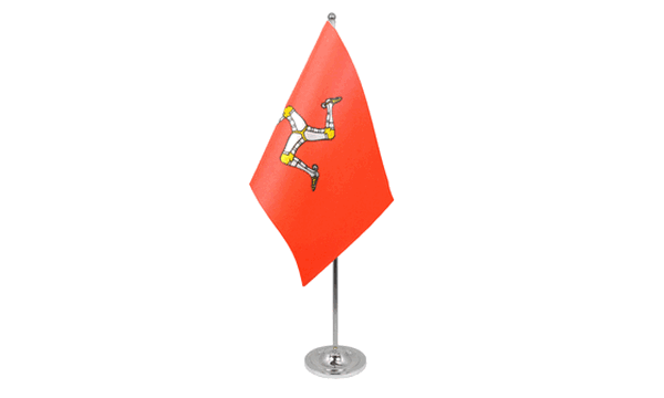 Isle of Man Satin Table Flag